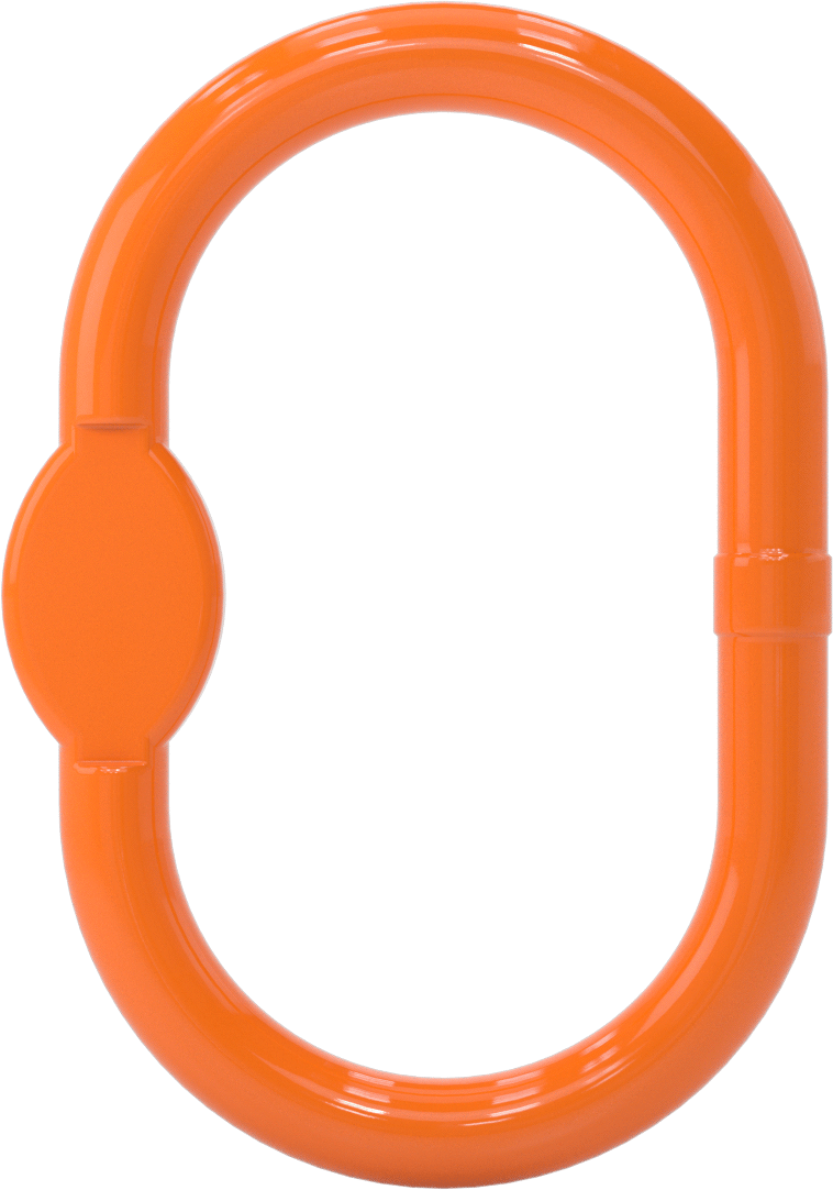 Oblong Chain Ring - for Lifting, for Grade 100 Chain, 9/32 and 5/16 Trade Size (1 Chain)