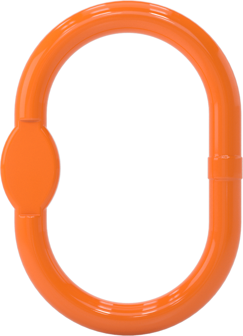 Oblong Chain Ring - for Lifting, for Grade 100 Chain, 5/16 and 3/8 Trade Size (1 Chain)
