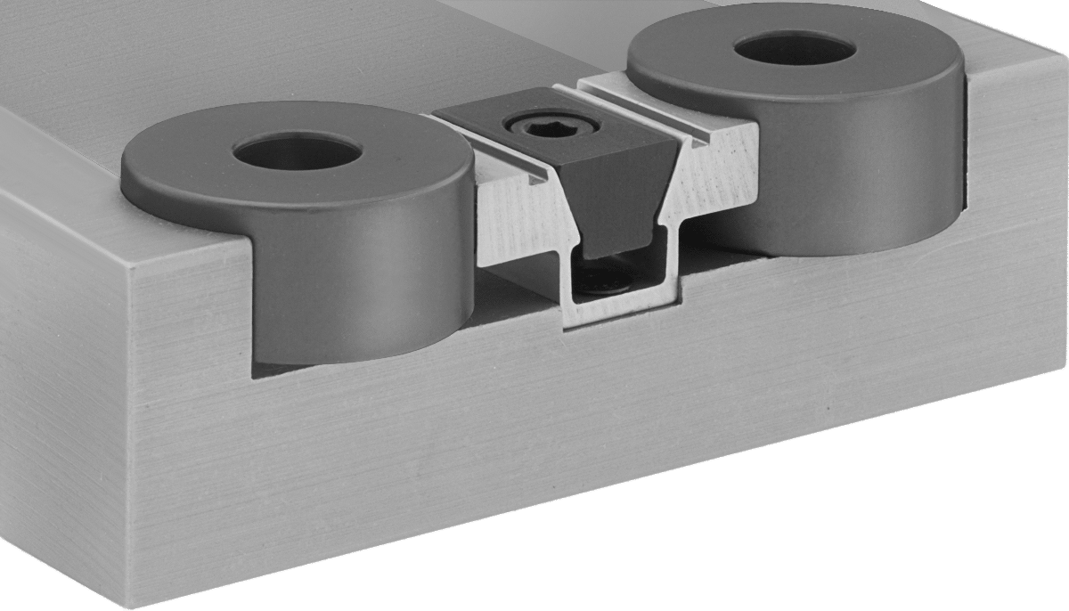 İşlenebilir Çift Sıkıştırmalı Fikstür Kelepçesi, 5/8“ Uzunluk x 1-1/8” Genişlik x 1/2" Yükseklik