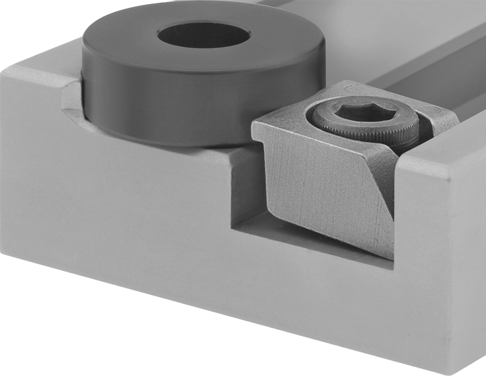 İşlenebilir Düşük Profilli Fikstür Kelepçesi, 1-1/2“ Uzunluk x 1-1/2” Genişlik x 1,015" Yükseklik Başlık