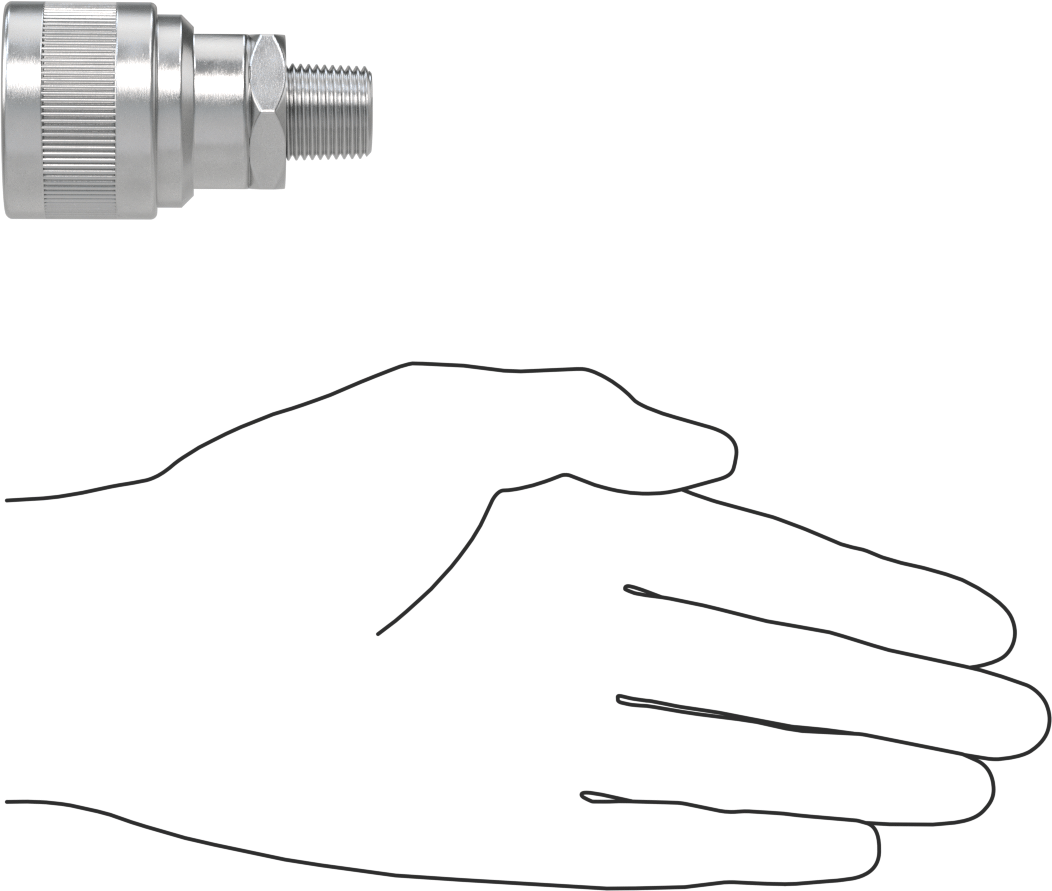 Hava için Schrader Hızlı Bağlantı Kesme Hortum Bağlantısı, 1/2 numaralı, Alüminyum Push-to-Connect Soket, 3/8 NPT Erkek Uç