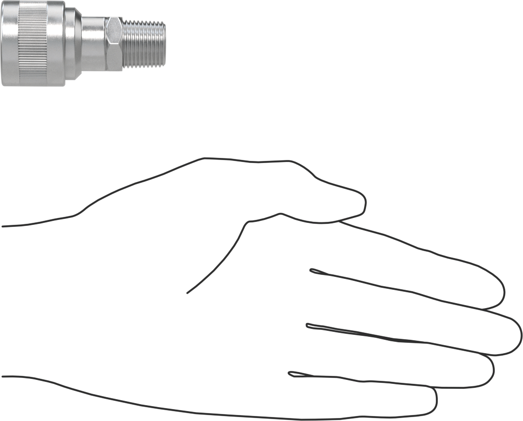 Hava için Schrader Hızlı Bağlantı Kesme Hortum Bağlantısı, Alüminyum Push-to-Connect Soket, 1/4 Boyut, 3/8 NPT Erkek