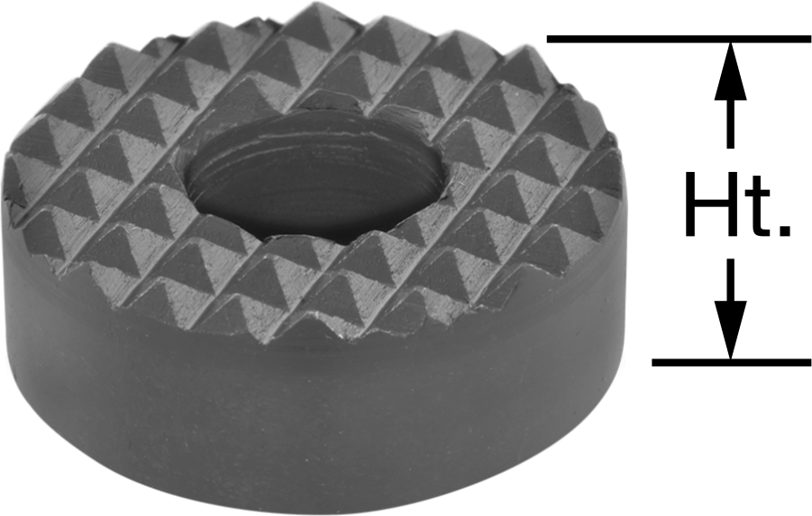 Dişsiz Delikli Tutucu, Yuvarlak, 1/2" Çap, 3/8" Yükseklik