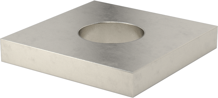 Strut Kanalı Pul, 5/8" Çaplı Çubuk için, 304 Paslanmaz Çelik
