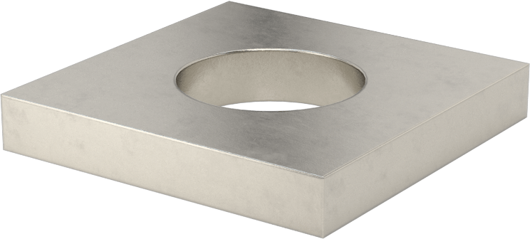 Strut Kanalı Pul, 3/4" Çaplı Çubuk için, 304 Paslanmaz Çelik