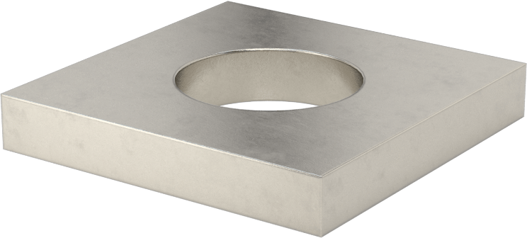 Strut Kanalı Pul, 3/4" Çaplı Çubuk için, 304 Paslanmaz Çelik