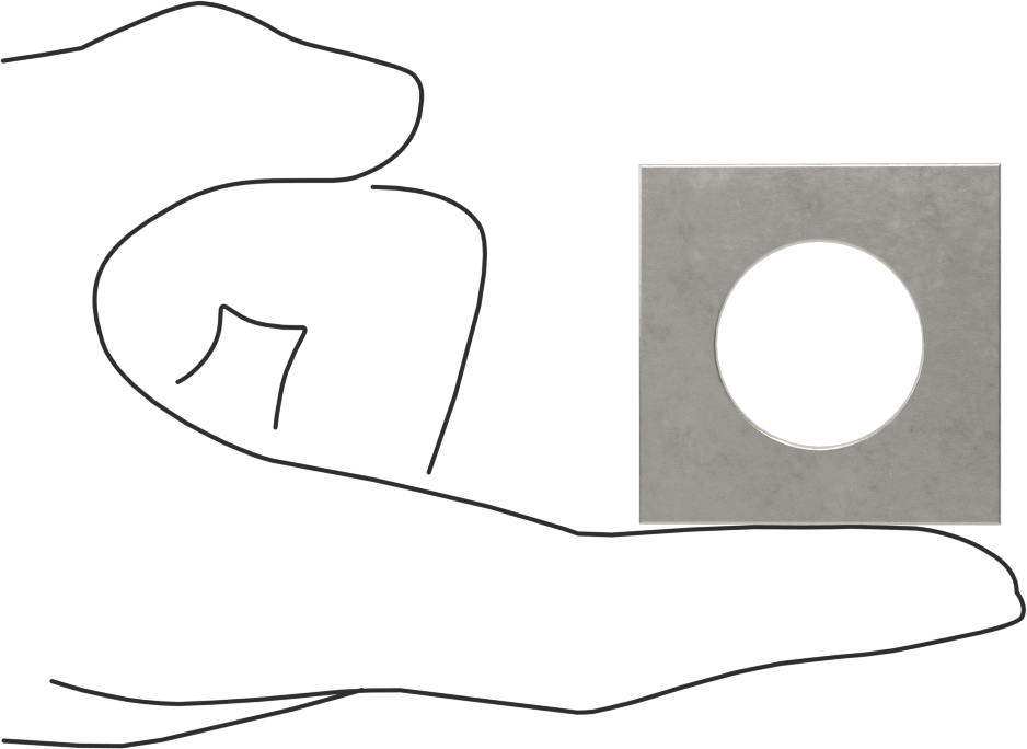 Strut Kanalı Pul, 7/8" Çaplı Çubuk için, 304 Paslanmaz Çelik