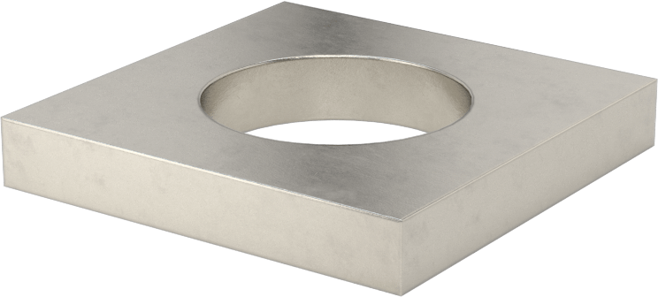 Strut Kanalı Pul, 7/8" Çaplı Çubuk için, 304 Paslanmaz Çelik