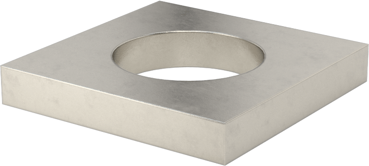 Strut Kanalı Pul, 7/8" Çaplı Çubuk için, 304 Paslanmaz Çelik