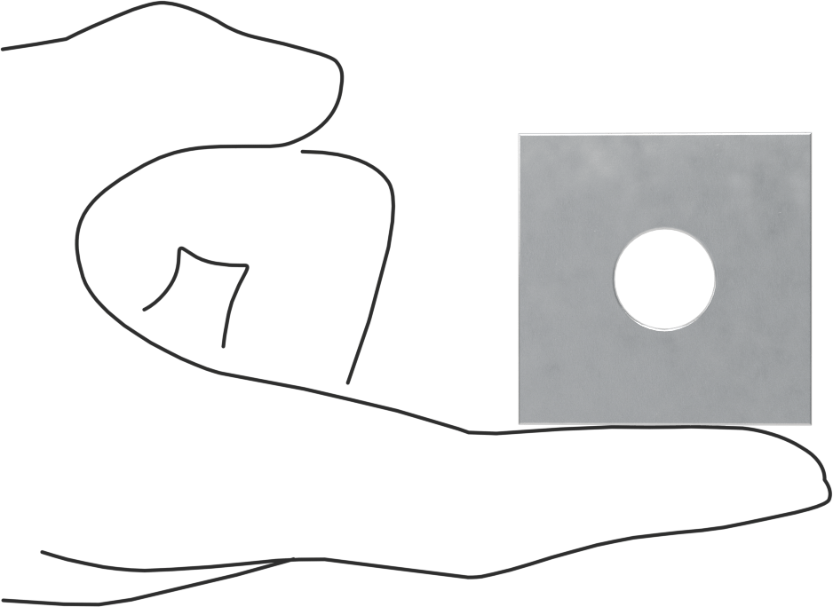 Strut Kanalı Pul, 1/2" Çaplı Çubuk için, Alüminyum
