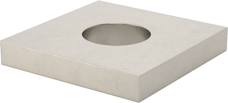 Strut Kanalı Pul, 5/8" Çaplı Çubuk için, 304 Paslanmaz Çelik