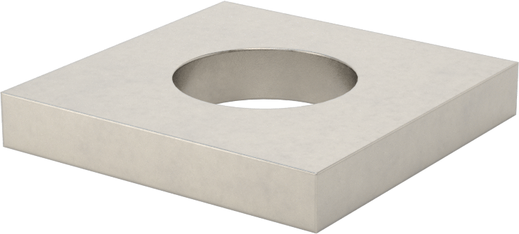 Strut Kanalı Pul, 3/4" Çaplı Çubuk için, 304 Paslanmaz Çelik