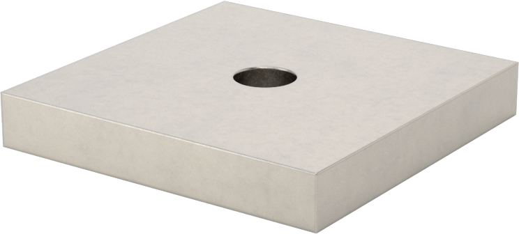 Strut Kanalı Pul, 1/4" Çaplı Çubuk için, 304 Paslanmaz Çelik