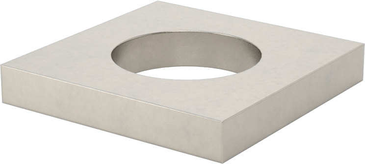Strut Kanalı Pul, 7/8" Çaplı Çubuk için, 304 Paslanmaz Çelik