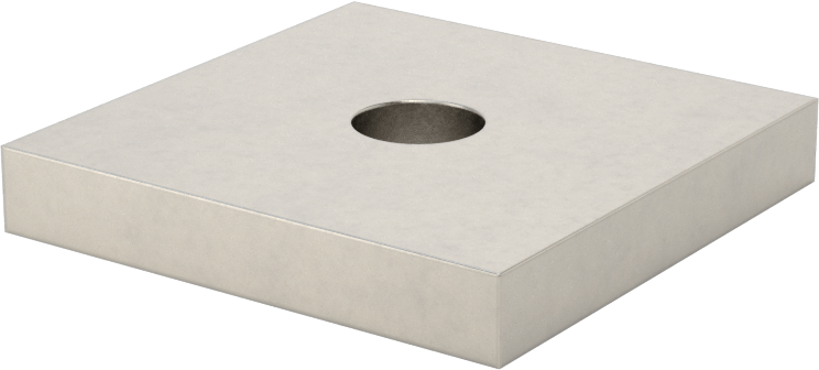 Strut Kanalı Pul, 8 mm Çaplı Çubuk için, 304 Paslanmaz Çelik