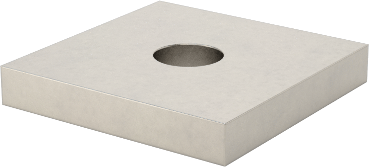 Strut Kanalı Pul, 10 mm Çaplı Çubuk için, 304 Paslanmaz Çelik