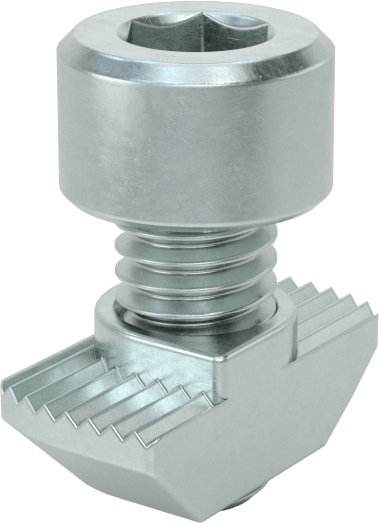 T-Yivli Çerçeve, Takılabilir Çekiç Somunu ve M6 Lokma Başlı, 30 mm Yüksek Ray için