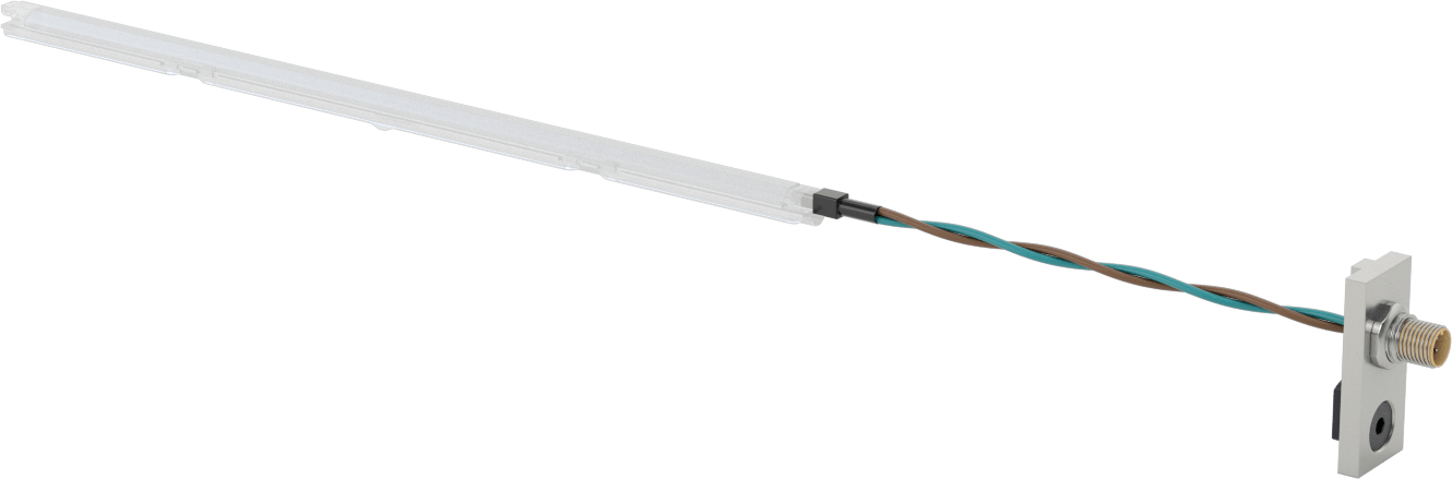 T-Yivli Çerçeve, Gömme Montajlı Işık, İçine Kaydırmalı, 12" Uzunluk, 24 V DC
