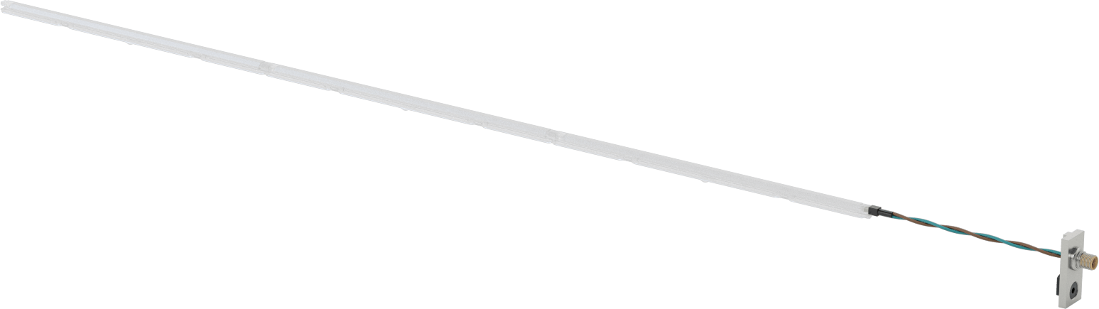 T-Yivli Çerçeve, Gömme Montajlı Işık, İçine Kaydırmalı, 36" Uzunluk, 24 V DC, 1380 Lumens
