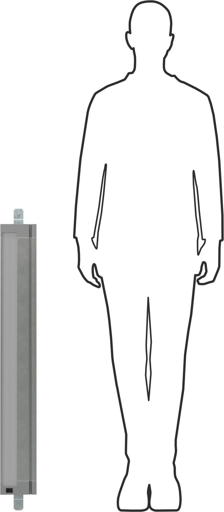 T-Yivli Çerçeve, Aksesuar Yuvası Bulunan Üstten Monte Edilen Tezgah Işığı, 35-3/8" Uzunluk