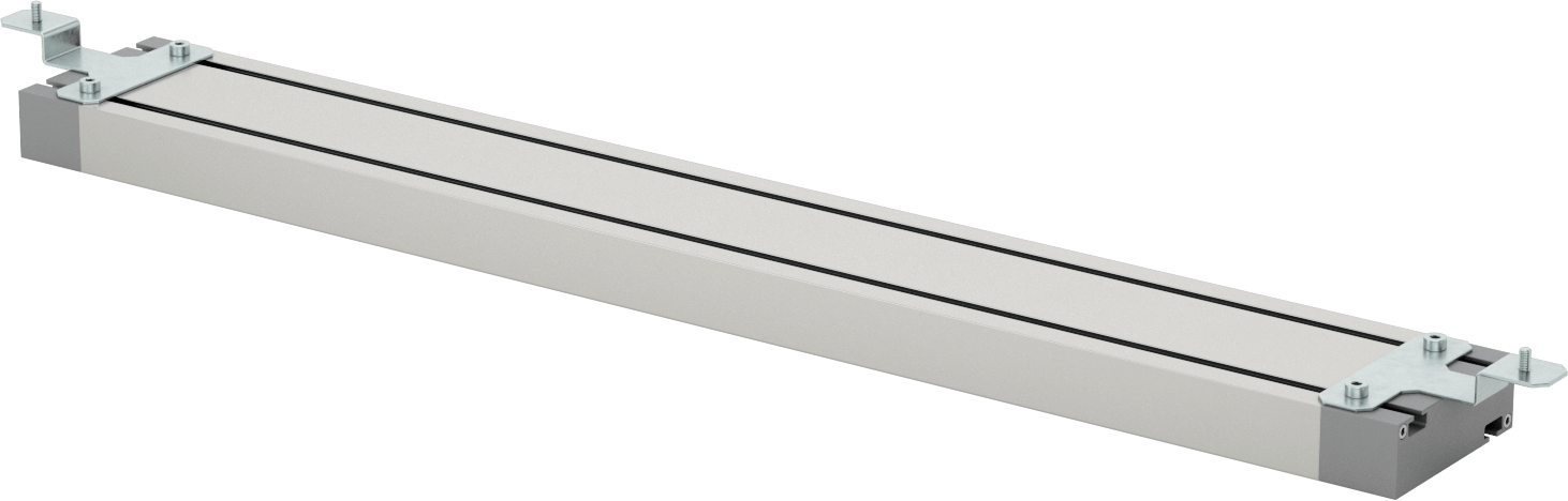 T-Yivli Çerçeve, Aksesuar Yuvası Bulunan Üstten Monte Edilen Tezgah Işığı, 35-3/8" Uzunluk
