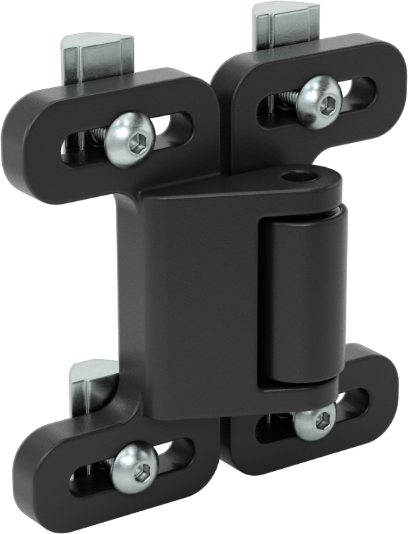 T-Yivli Çerçeve, 1,5" ve 40 mm Yüksek Ray için Ray-Ray Tutma Mandalı