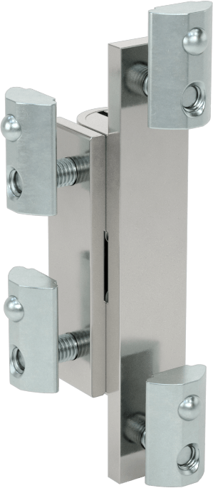 T-Yivli Çerçeve, 20 mm Yüksekliğinde Tek Ray için Ray-Panel Tutma Mandalı