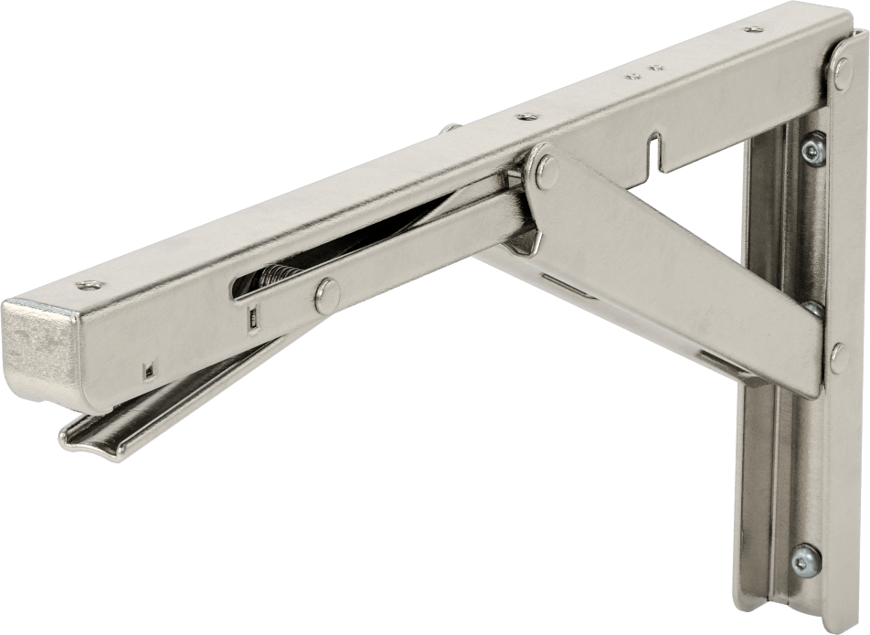 T-Yivli Çerçeve, Raf Konsolu, 45 mm Yükseklikte Tek Ray için, 1-1/4" Genişlik