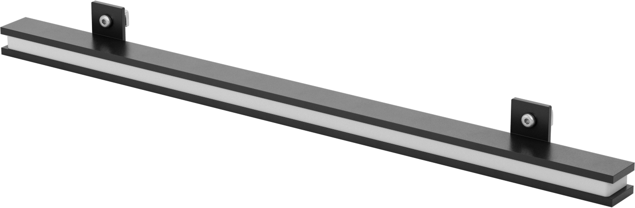 T-Yivli Çerçeve, Manyetik Şerit Tutucu, Kaplamalı, 45 mm Ray için, 18" Genişlik