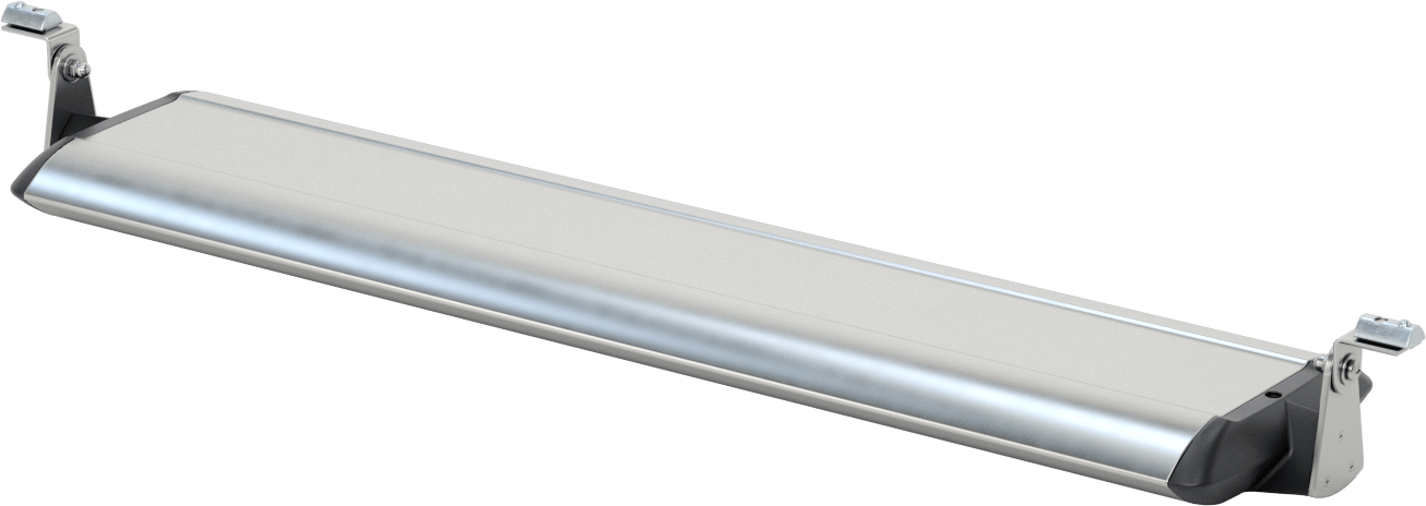 T-Yivli Çerçeve, Ayarlanabilir Eğimli 30W Tezgah Işığı, 1,5" ve 40 mm Yüksek Ray
