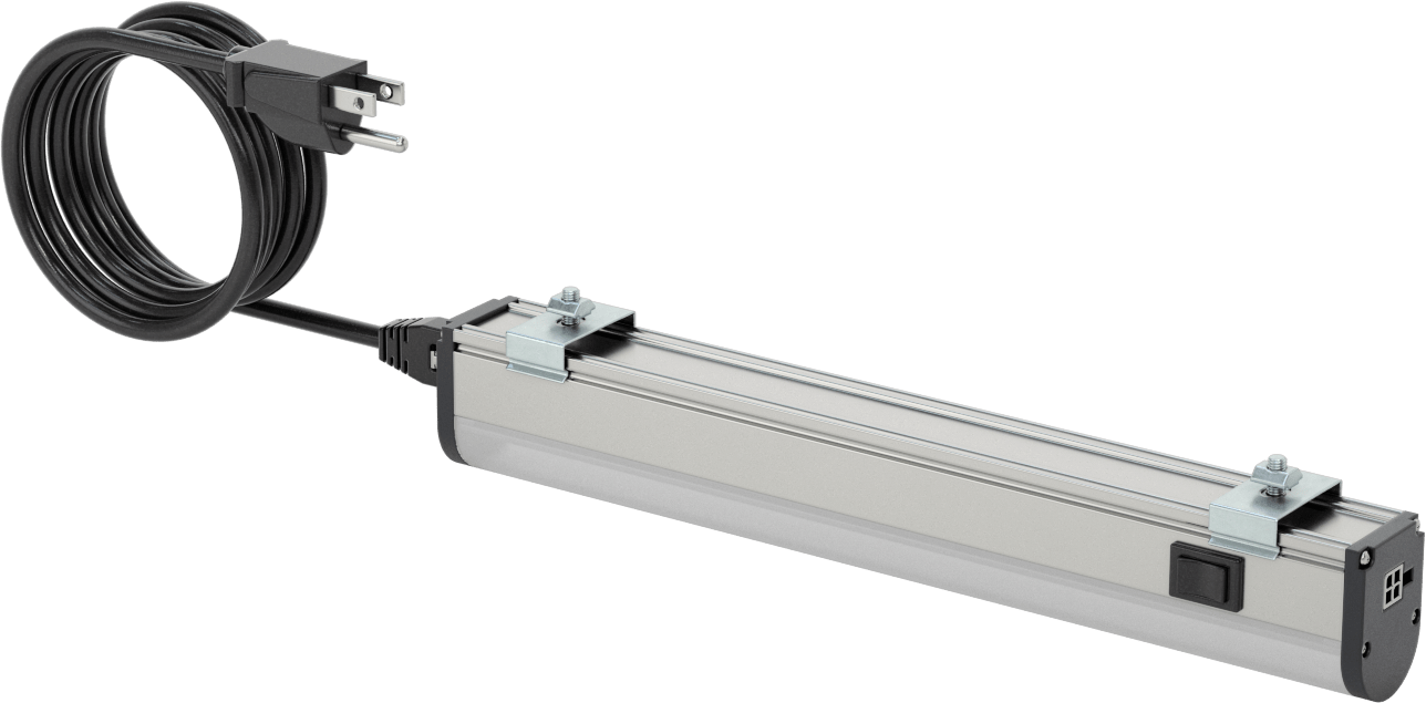 T-Yivli Çerçeve, Şerit Işık, 1-1/4" Genişlik, 11-3/4" Uzunluk, 750 Lumens