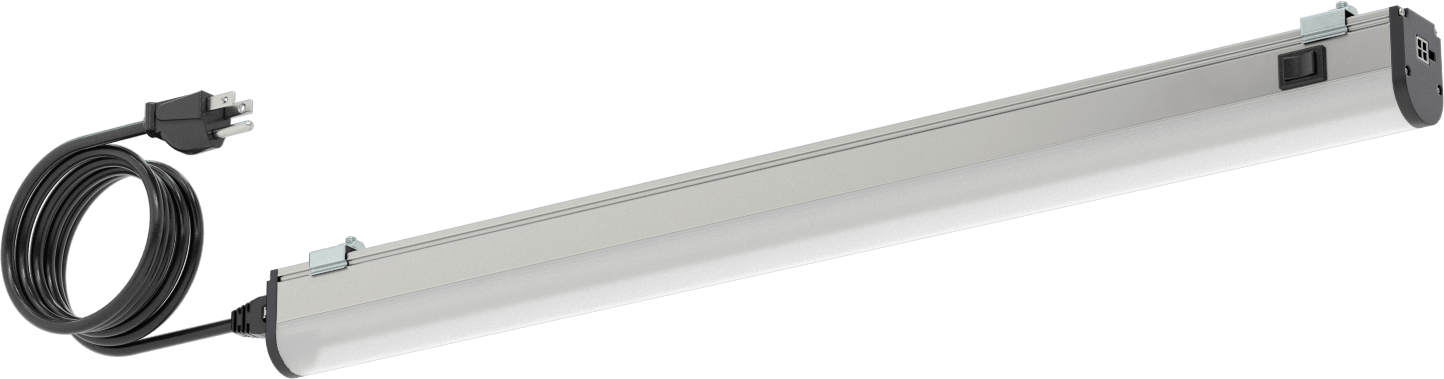 T-Yivli Çerçeve, Şerit Işık, 1-1/4" Genişlik, 23-3/4" Uzunluk, 1500 Lumens
