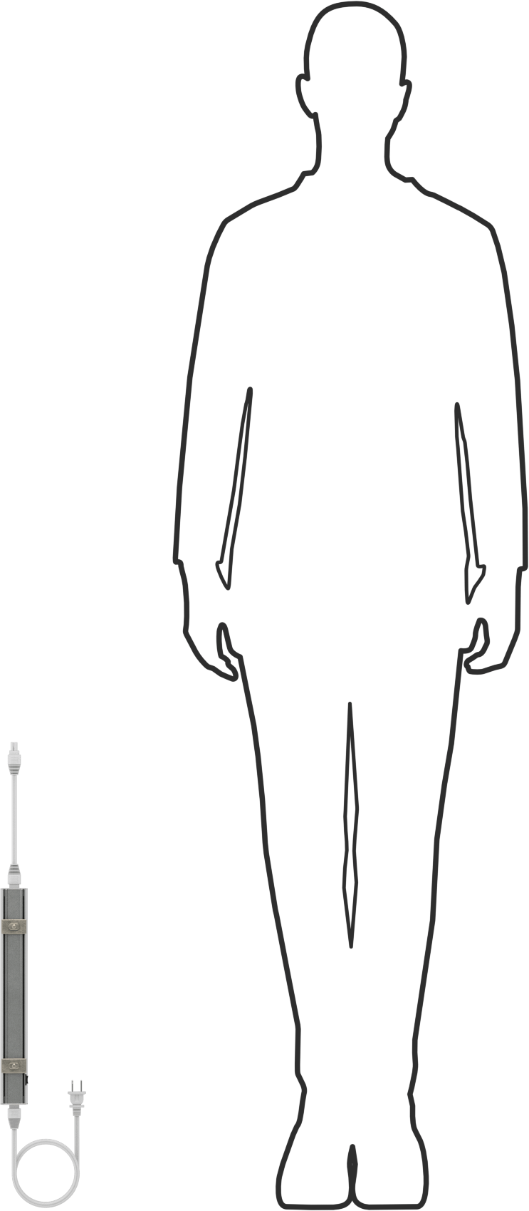 T-Yivli Çerçeve, Şerit Işık, 1-1/2" Genişlik, 12" Uzunluk, 615 Lumens