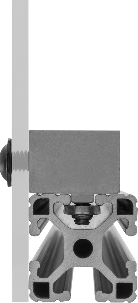 Panel Overlapping Rail