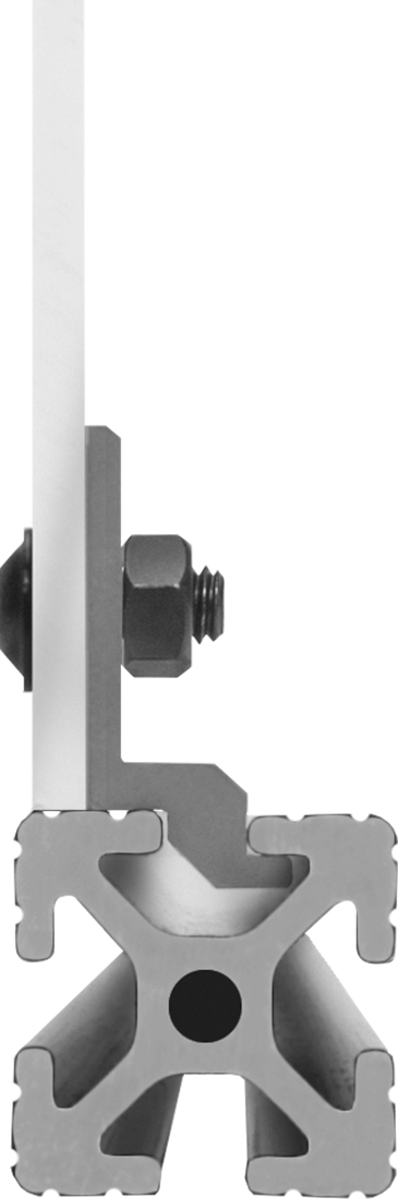 1 Panel Flush with Rail
