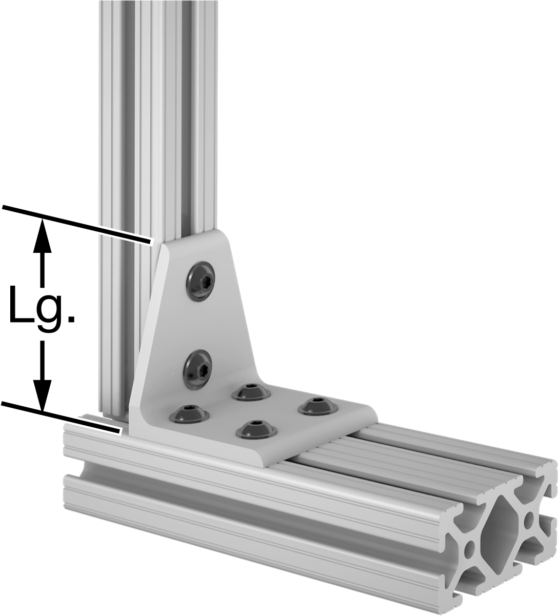 Center Adapter Bracket for Double/Quad to Single Rails
