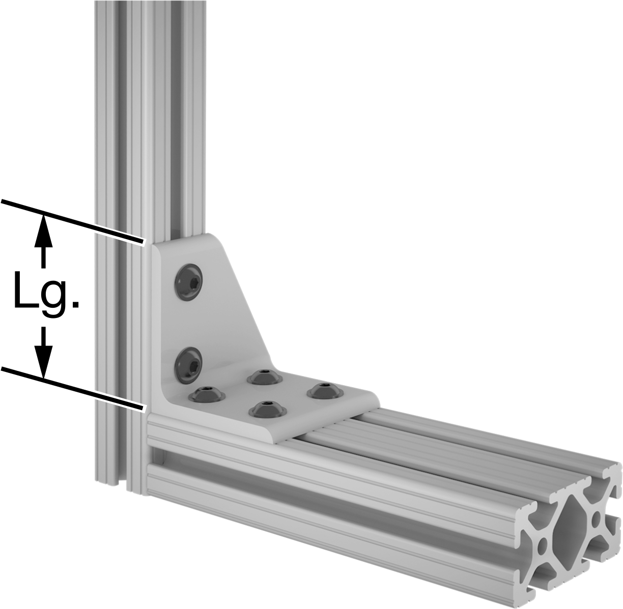 Left Side Adapter Bracket for Double/Quad to Single Rails