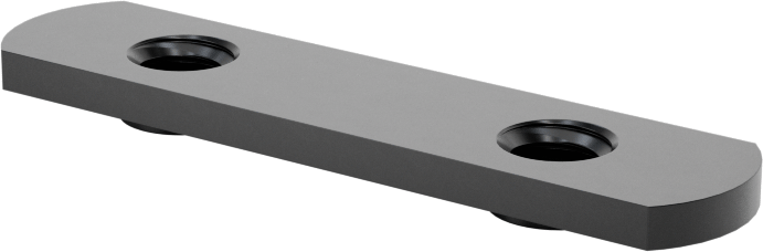 T-Yivli Çerçeve, 1" Yüksek Tek Ray için Uç Beslemeli Çift Somun, 1/4"-20 Diş
