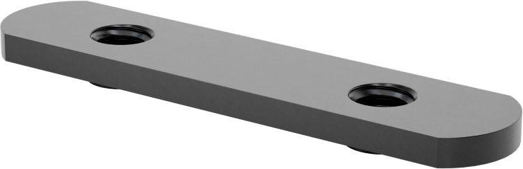 T-Yivli Çerçeve, 1,5" Yüksek Ray İçin Uçtan Beslemeli Çift Somun, 5/16"-18 Diş Boyutu