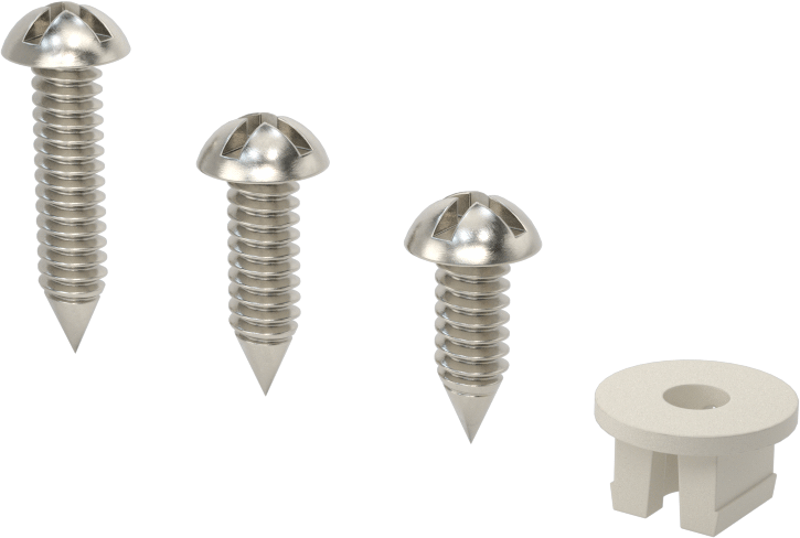 T-Yivli Çerçeve, 1-1/2" Yüksek Tek Raylı İtmeli Somun