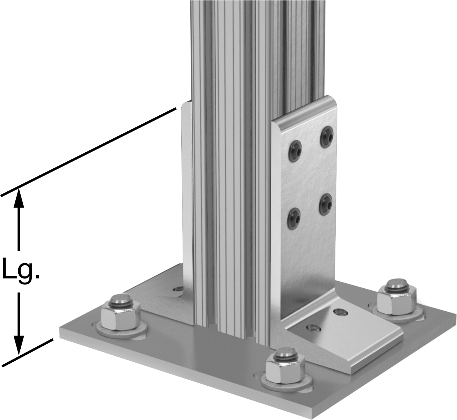 Base Plate for Quad Rails