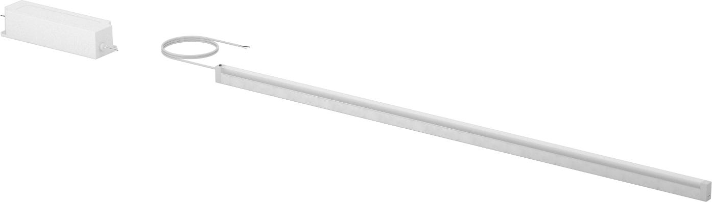T-Yivli Çerçeve, Gömme Montajlı Işık, Takılabilir, 19-11/16" Uzunluk, 120-240 V AC