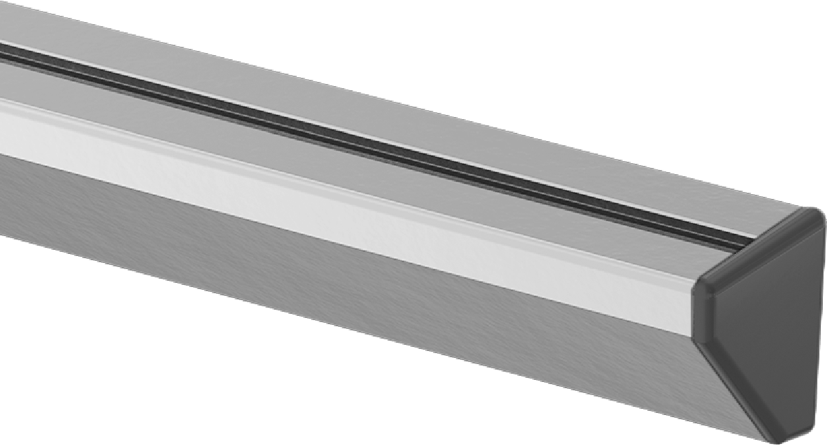 End Cap for Single Angled Rails