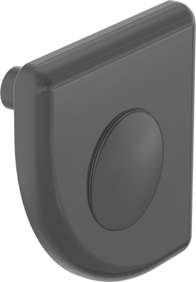 T-Yivli Çerçeve, 40 mm Yüksek Tek Yarıçaplı İki Oluk Ray İçin Uç Kapak