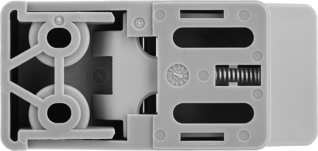 T-Yivli Çerçeve, 40 mm Yüksek Ray için Kürek Saplı İt-Kapat Mandalı