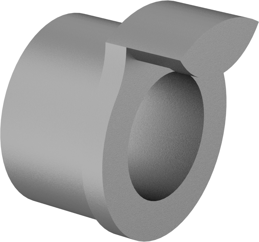 47/64“ Uzunluklu Pürüzsüz Kilit Kovanı, 1/2” Dış Çaplı Çıkarılabilir Matkap Burçları için