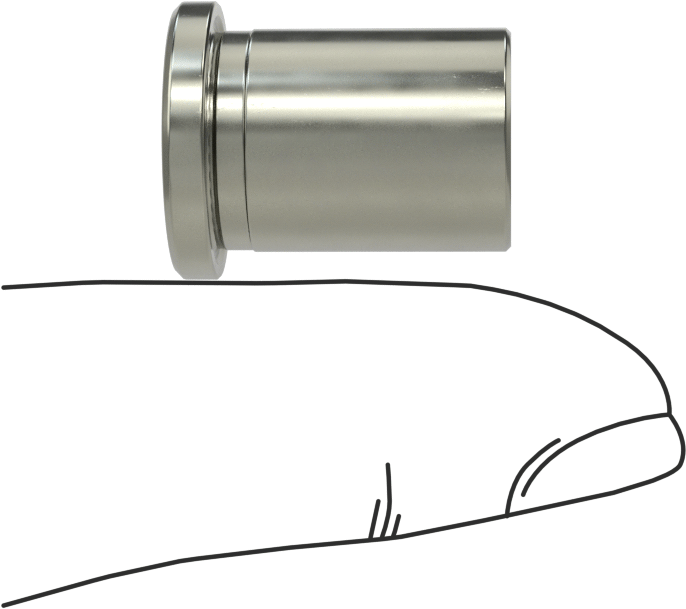 Çıkarılabilir Matkap Burçları için Başlıklı Manşon, 0.3125" ID, 1/2" OD, 21/32" Uzunluk