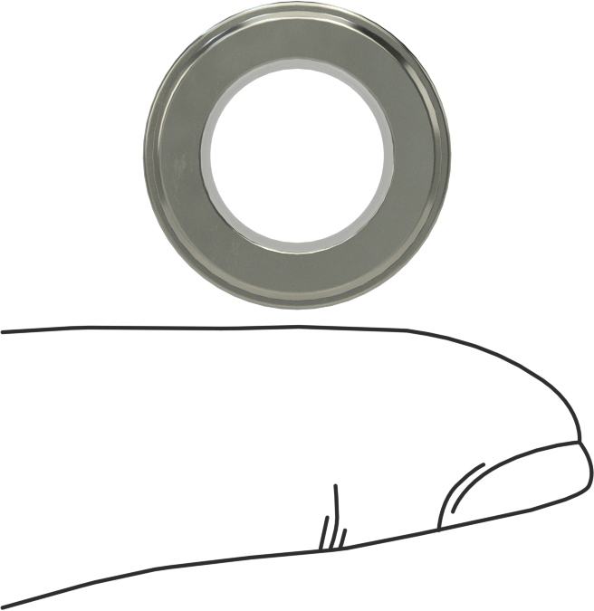 Çıkarılabilir Matkap Burçları için Başlıklı Manşon, 0.5" ID, 3/4" OD, 21/32" Uzunluk