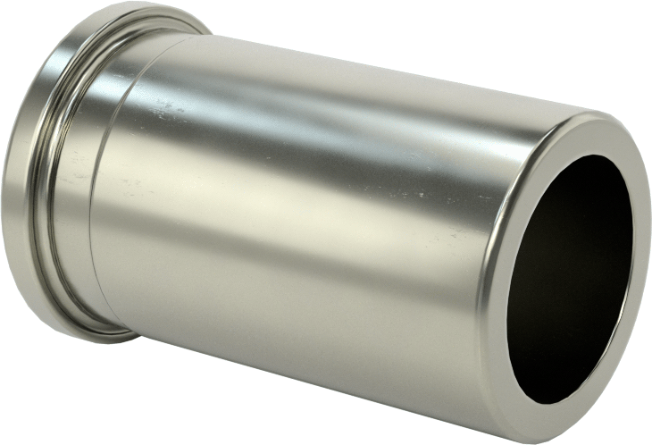 Çıkarılabilir Matkap Burçları için Başlıklı Manşon, 0.75" ID, 1" OD, 1-5/8 inç Uzunluk