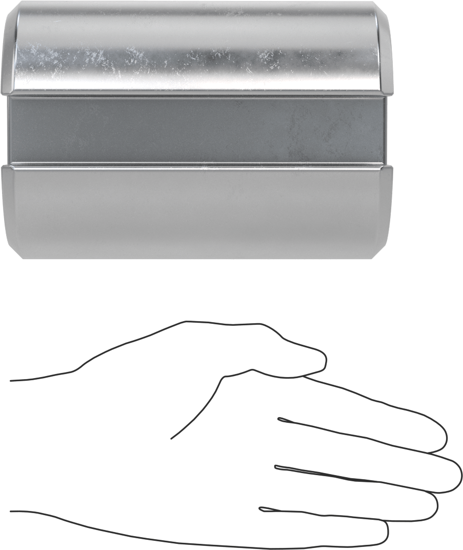 Burç, F Tipi Kanaal Broşları için, 4-1/8" Çap